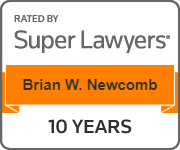 Rated By | Super Lawyers | Brian W. Newcomb | 10 Years
